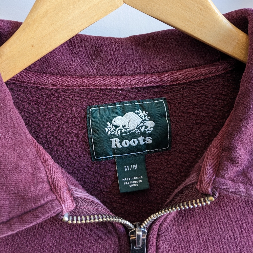 Roots Custom Cropped Quarter Zip Sweater - Picture 9 of 11